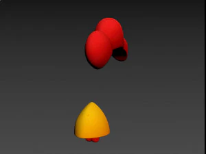 मुर्गे का चेहरा 3D मॉडल