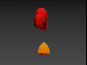 chicken face Modèle 3D