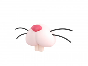 rabbit face Modèle 3D