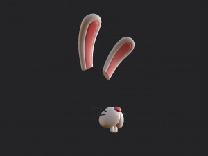 rabbit face Modèle 3D