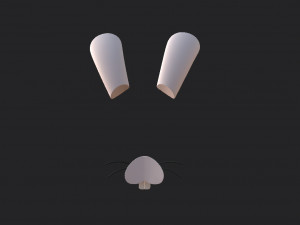 rabbit face Modèle 3D