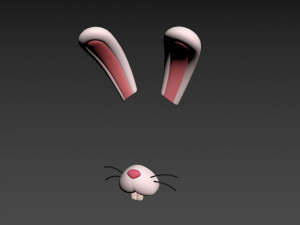 rabbit face Modèle 3D