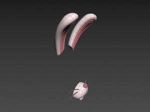 rabbit face Modèle 3D