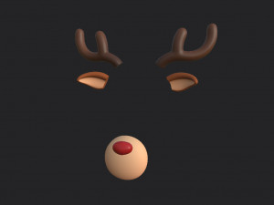 deer face 3D मॉडल