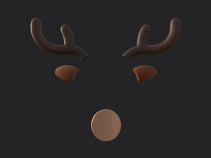 deer face 3D मॉडल