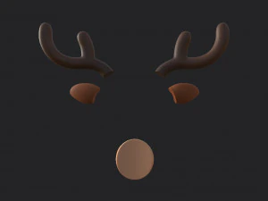 faccia di cervo Modello 3D