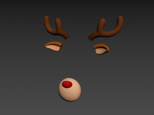 deer face 3D मॉडल