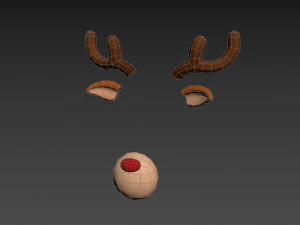 faccia di cervo Modello 3D