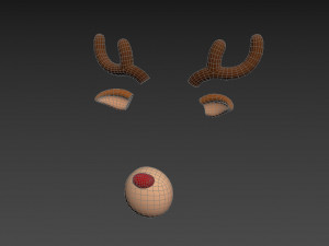 deer face 3D मॉडल