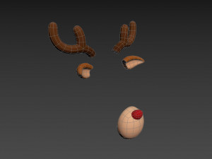 deer face 3D मॉडल