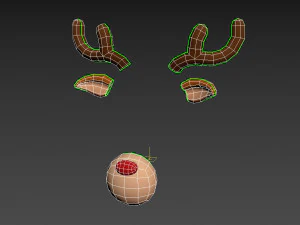 faccia di cervo Modello 3D