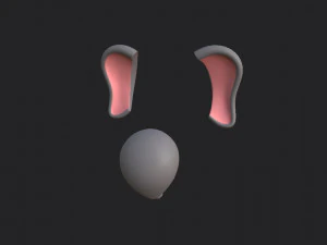 elephant face 3D Model