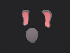 elephant face 3D Model
