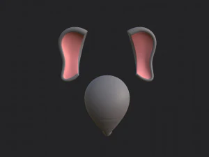 elephant face 3D Model