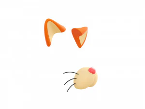 cara de gato Modelo 3D