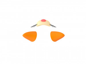 cat face 3D मॉडल
