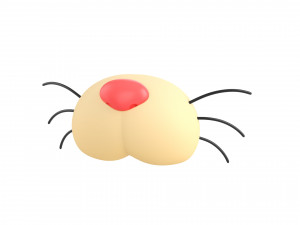 cat face 3D मॉडल