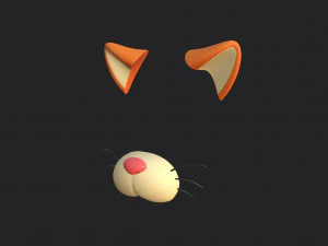 cara de gato Modelo 3D