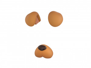 dog face 3Dモデル