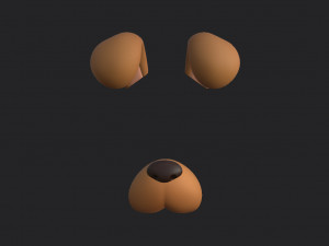 dog face 3D Модель