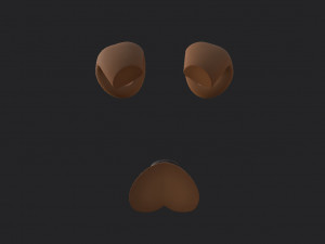 dog face 3D Модель