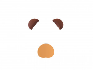 bear face 3D Model