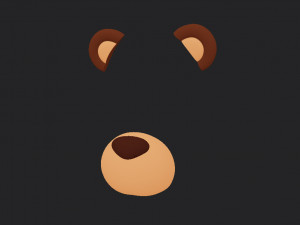 bear face 3D Model