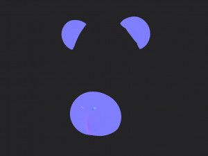 bear face 3D Model