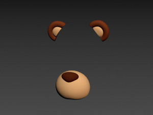 bear face 3D Model