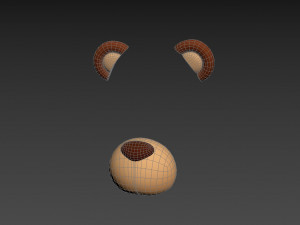 bear face 3D Model