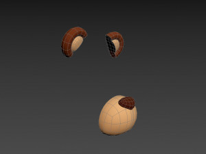 bear face 3D Model