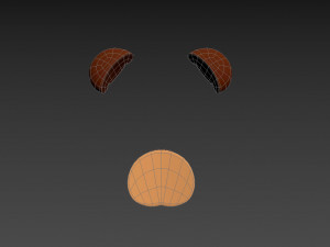 bear face 3D Model