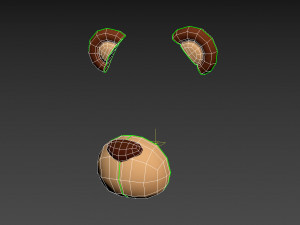 bear face 3D Model