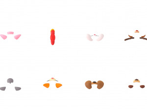 animal face pack Model 3D
