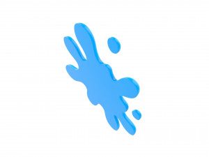 cartoon splash Model 3D