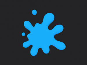 cartoon splash Model 3D