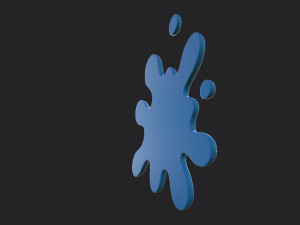 cartoon splash Model 3D