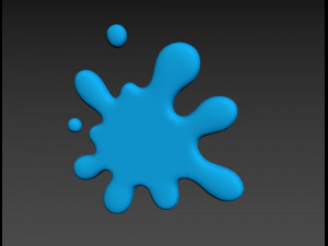 cartoon splash Model 3D