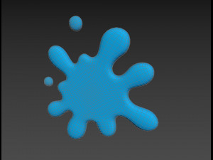 cartoon splash Model 3D