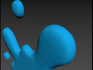 cartoon splash Model 3D