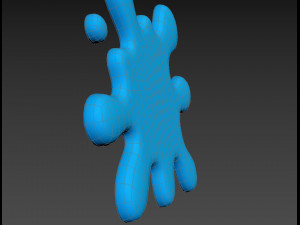cartoon splash Model 3D