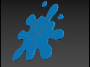 cartoon splash Model 3D