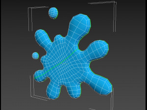 cartoon splash Model 3D