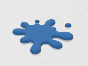 cartoon splash Model 3D