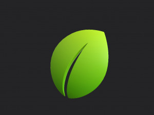 leaf symbol Model 3D