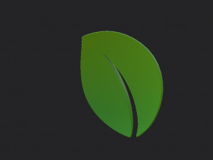 leaf symbol Model 3D