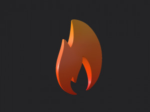 fire symbol 3D Model