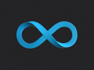 infinity symbol 3D-Modell