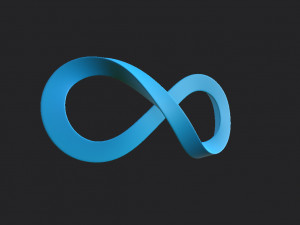 infinity symbol 3D-Modell