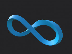 infinity symbol 3D-Modell